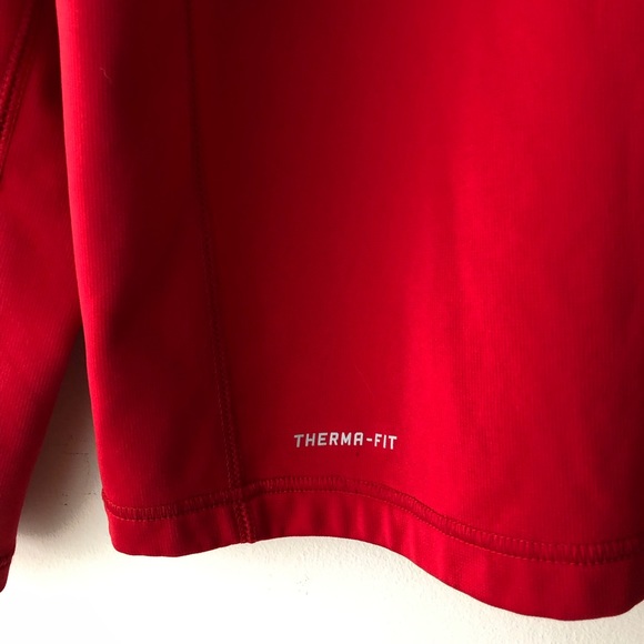 Nike Red Long Sleeve Mock Neck Sweater - Picture 5 of 5